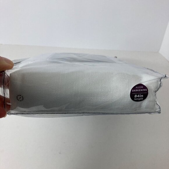 Design Solutions Room Darkening Messina Grommet Panel White 50" x 84"L NIP #3 - Picture 6 of 7